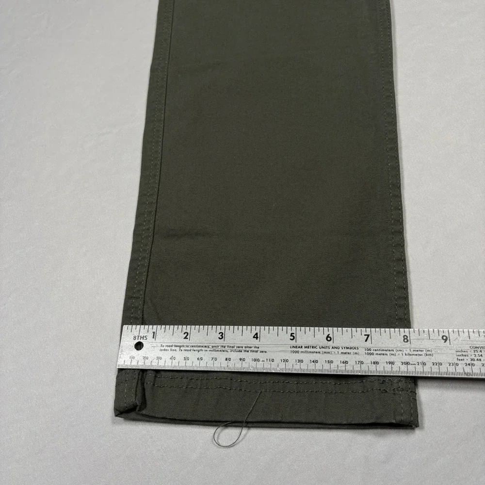 Eddie Bauer Pants Mens 34x32 Canvas Utility Pant Green Specialty Dyed